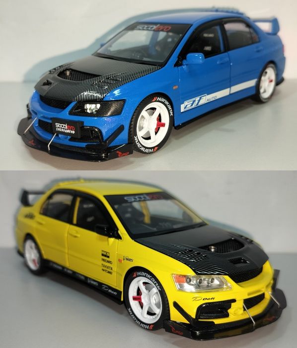 Mitsubishi Lancer Evolution IX Rally модель 1:22 Jinlifang Металл