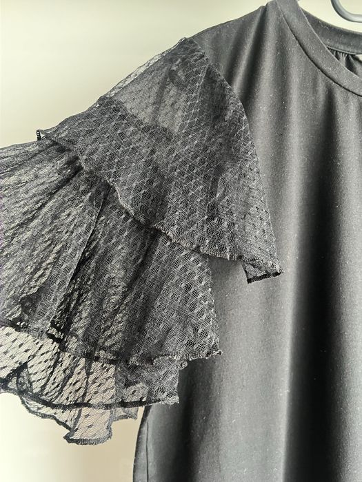 Bluzka z koronkowymi rękawkami L/XL
