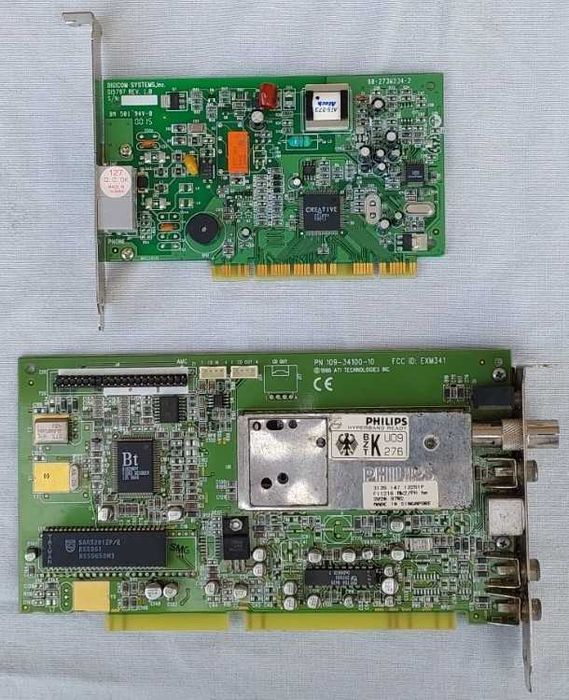 Placa de Som  /  Placa Rede/Internet. (PC Antigos)