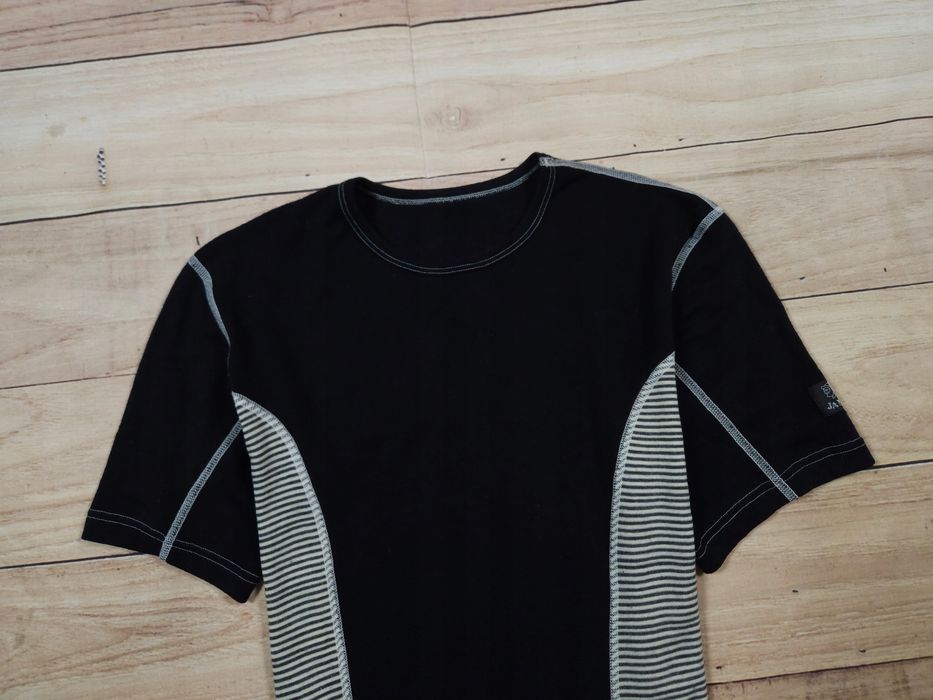 JANUS Koszulka 100 % Wełna Merino Męska Logowana r. S/M