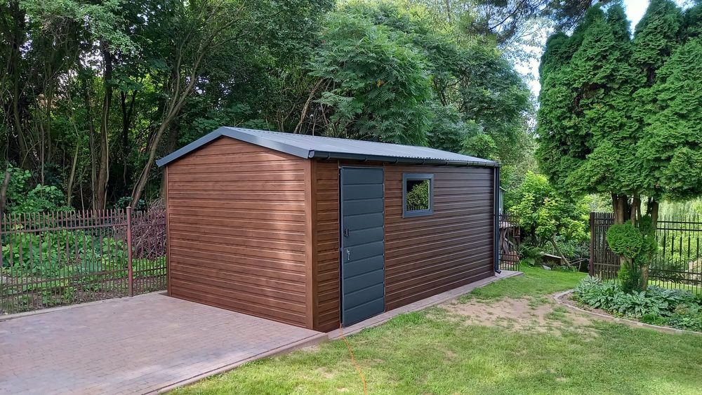 Garaze blaszaki domek ogrodowy