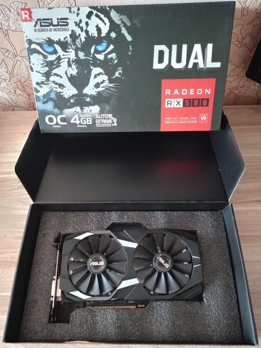 Karta graficzna ASUS Radeon RX 580 4GB | 100% Sprawna, Pudełko!