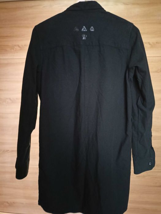 Czarna koszula Longline XS