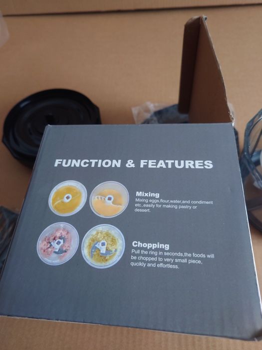 Ręczny rozdrabniacz do warzyw na linkę Blender Szatkownica 1000 ml