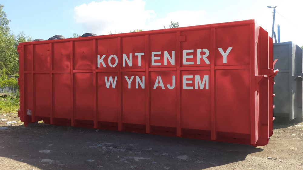 Wynajem Kontener hakowy do przewozu odpadów, organizacja transportu