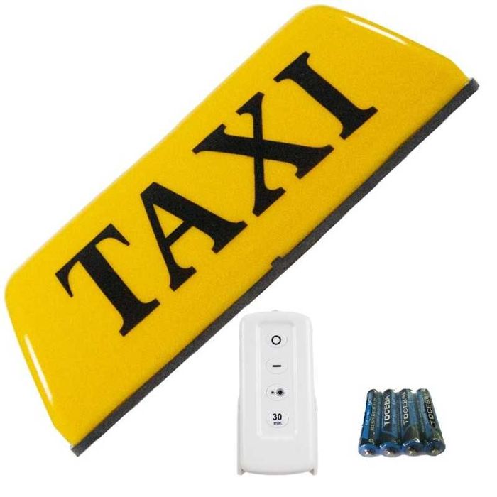 Bezprzewodowa Lampa Kogut Taxi Led z Pilotem