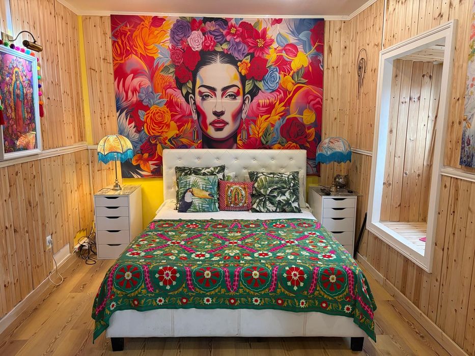 Cama completa com estrado