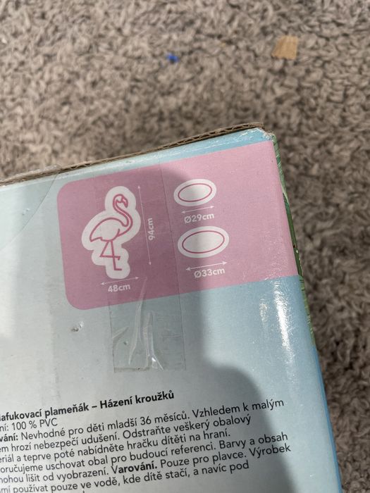 Dmuchany FLAMING zabawa w rzut oponą
