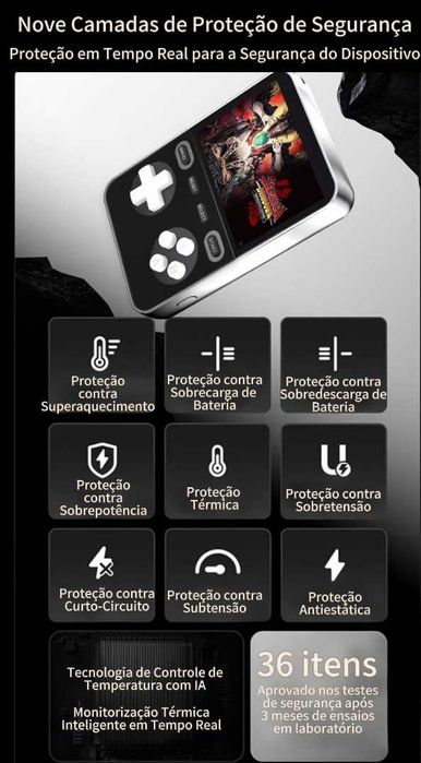 Um power bank magnético para jogos com carregamento sem fio