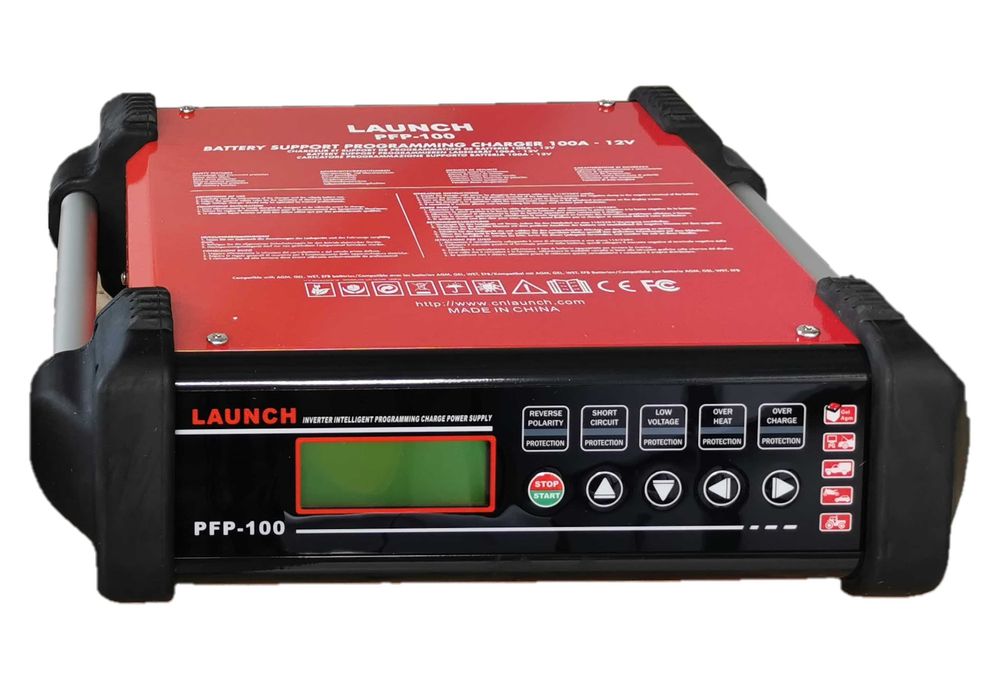 Carregador Baterias Auto + estabilizador corrente 100 Amperes Launch