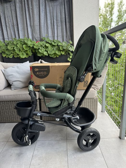 Kinderktaft Aveo Rower wózek trójkołowy dla maluszka z daszkiem stan idealny