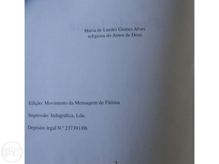 Livro Maria de Fátima como novo