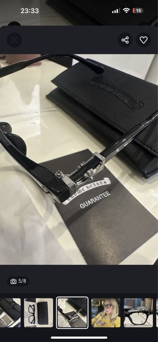 ‼️МЕГА РОЗПРОДАЖ‼️Фірмові окуляри Chromе hearts