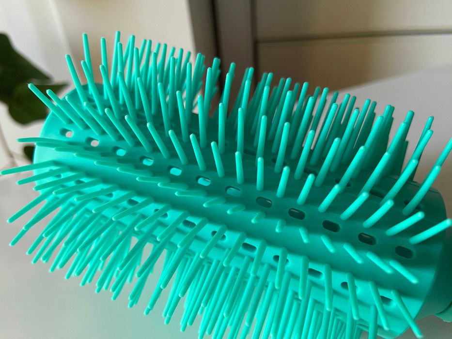 Escova de cabelo redonda de silicone
