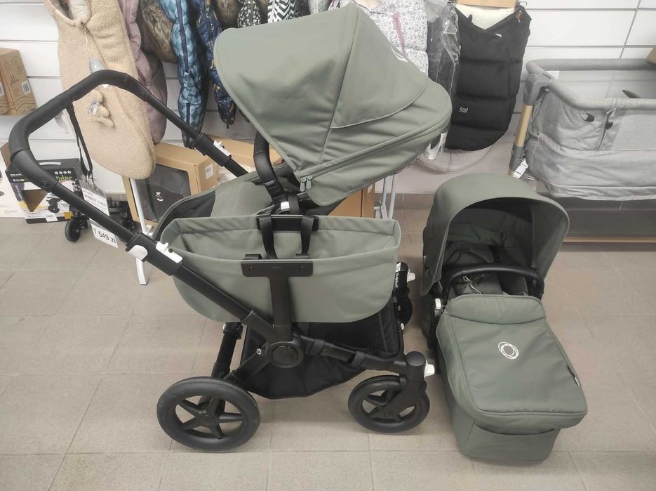 Wózek dla dwójki dzieci Bugaboo Donkey 5 Duo Zielony Z EKSPOZYCJI