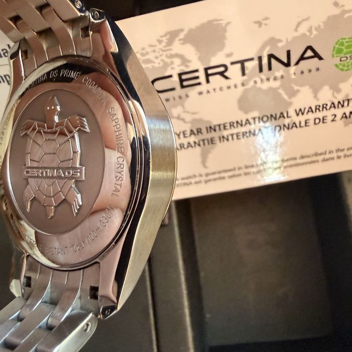 Zegarek Certina DS Prime Chronograph Diamonds | FULL SET | Diamenty, Szafir
