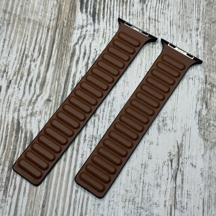 Ремешок кожаный на магните Apple Watch Ultra/ 46/ 45/ 44 мм. Ремінець