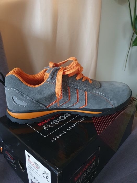 BMFS Półbuty robocze FUSION S1 SRA stal/pomarańcz MAX-POPULAR Polstar