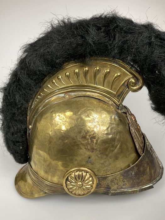 Mosiężny hełm strażacki model 1848/52