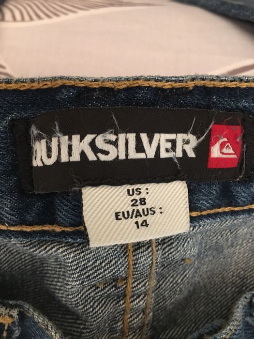 Jeansy dżinsy Quicksilver proste nogawki na wysoką szczupłe XS 28