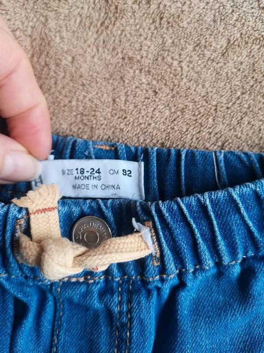 Zestaw Zara spodnie i bluzka Lupilu pure collection r. 86-92 cm 18-24m