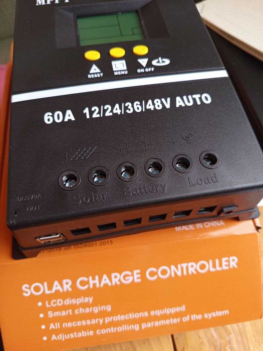 Контроллер для сонячних панелей MPPT 60A 12/24/36/48V