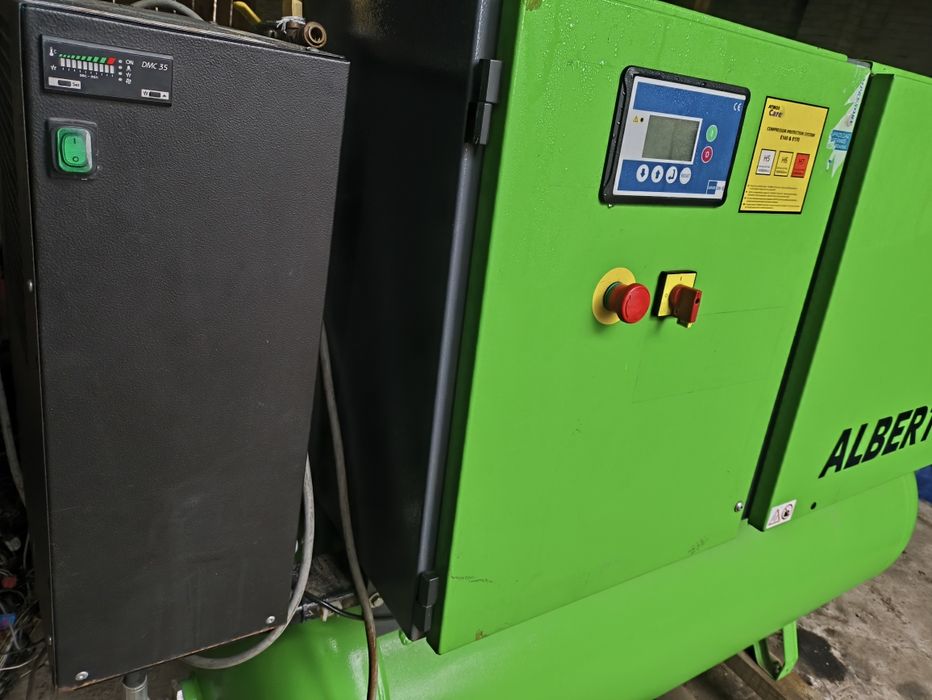 Sprężarka śrubowa atmos Albert 10 bar z osuszaczem 500 l