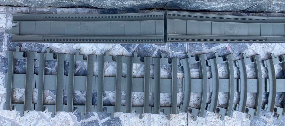 Conjunto de 20 Peças Carris Pista Ferroviária LEGO