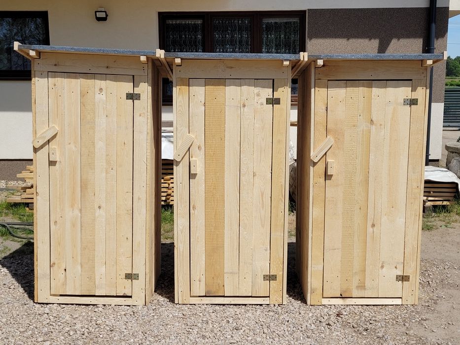 Toaleta drewniana przenośna kibelek wc na budowę