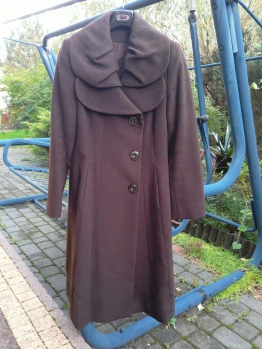 Płaszcz premium czekolada dziekański idealny 40