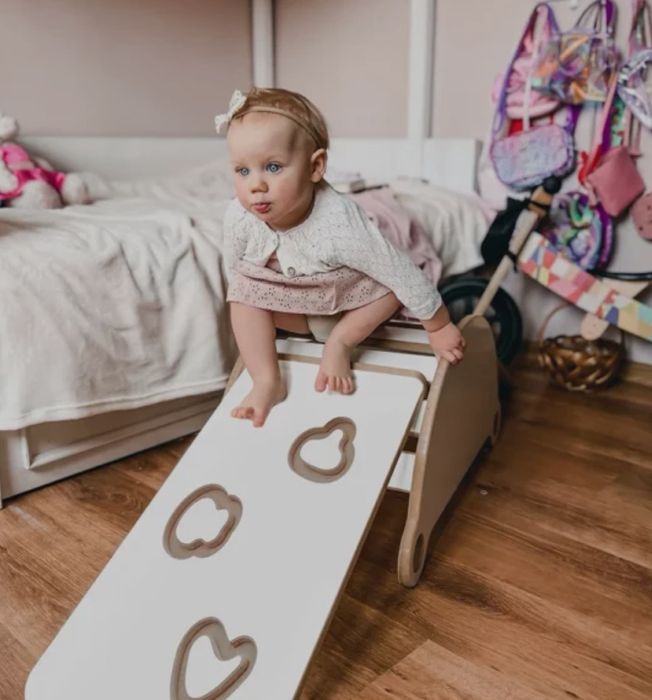 Nowy bujak Lunekids ze zjeżdżalnia. LuneRocker S small , Montessori