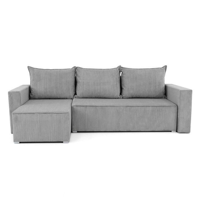 Narożnik Mango z tkaniny Zoom 18 Silver DOSTAWA W 10 DNI