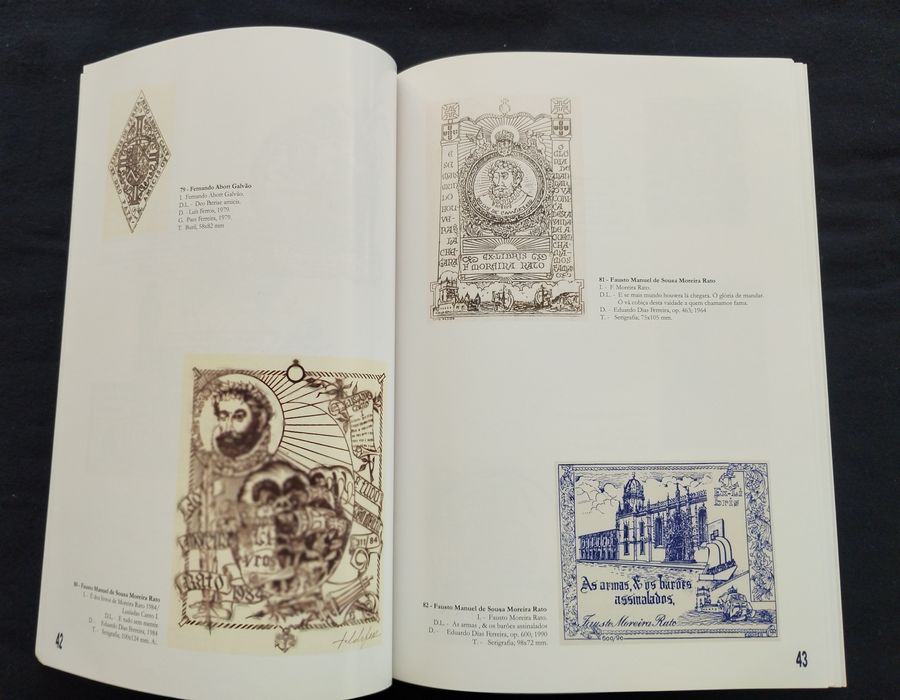 Livro "EXPOSIÇÃO: Ex-Libris com a Cruz da Ordem de Cristo" – Raro e Va