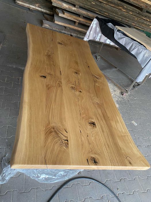 Lity Blat Dębowy / Blat Dąb / Rustykalny / komoda / Stół Dąb / stopnie