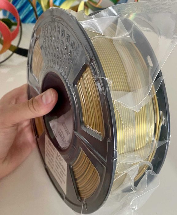 Filamentos Premium PLA Silk Dual Color 1.75mm (1KG) — BambuLab / Creality / Anycubic / Prusa