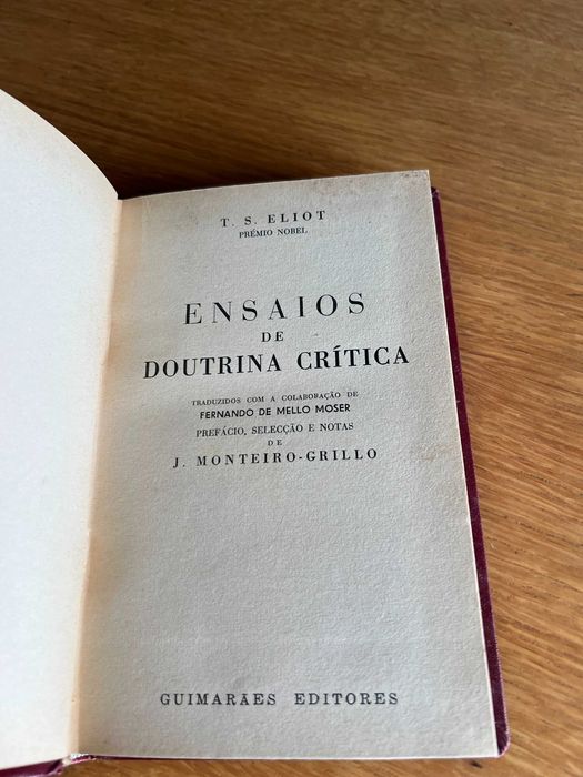 Ensaios de Doutrina Crítica      T. S. ELIOT