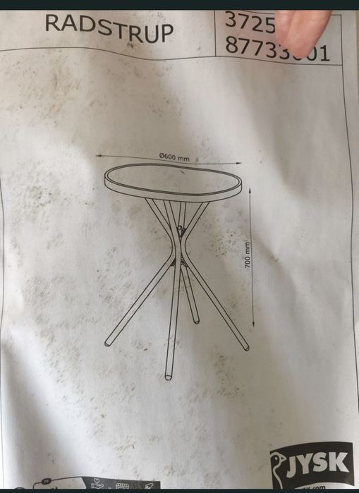 Conjunto mesa+ duas cadeiras varanda