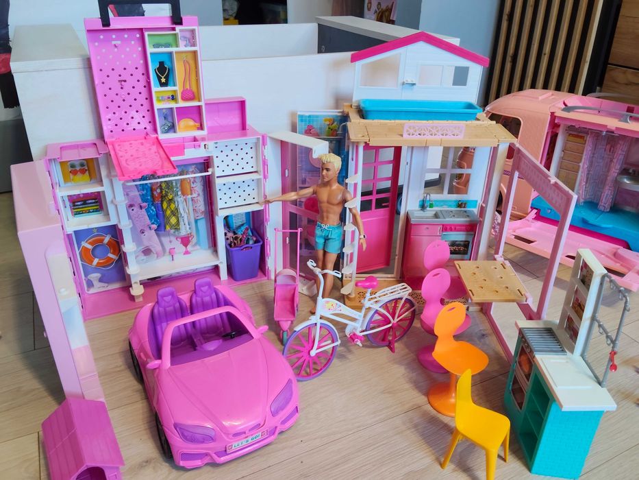 Barbie kamper kuchnia domek szafa i akcesoria