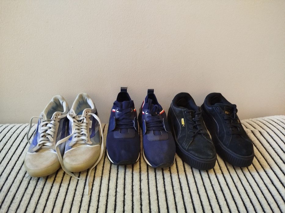 Zestaw damskich butów marki Vans , Tommy Hilfiger i Puma