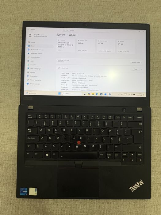 Lenovo Thinkpad T14 Gen 2/ i7-1185G7/48gb/512gb/14"