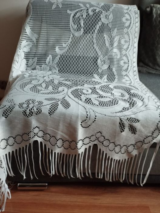 Firanki białe długie