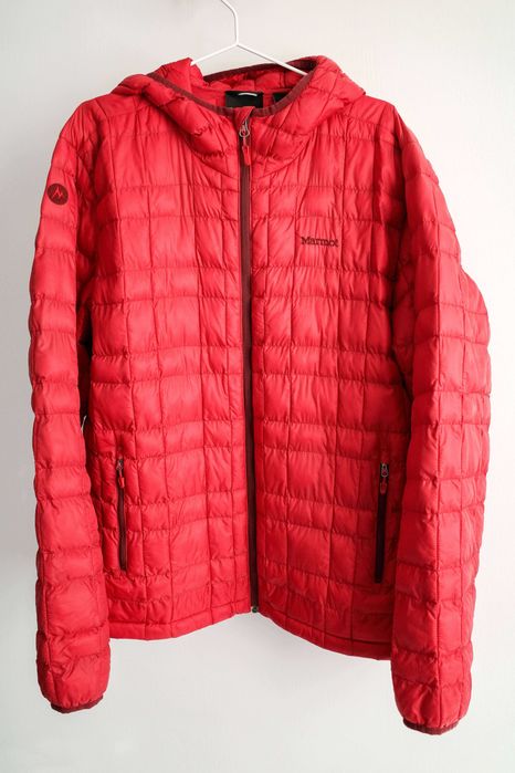 Kurtka Puchowa Marmot Featherless Hoody Down Jacket Hood L Czerwona
