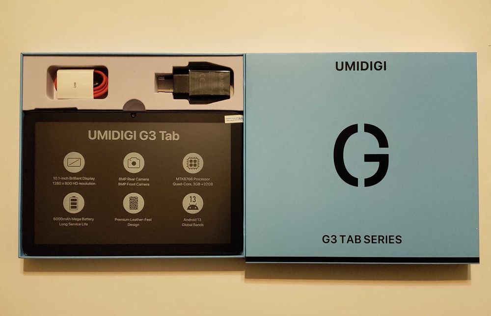 Планшет UMIDIGI модель G3 Tab 3/32, 4G LTE SIM, екран 10.1" Android 13