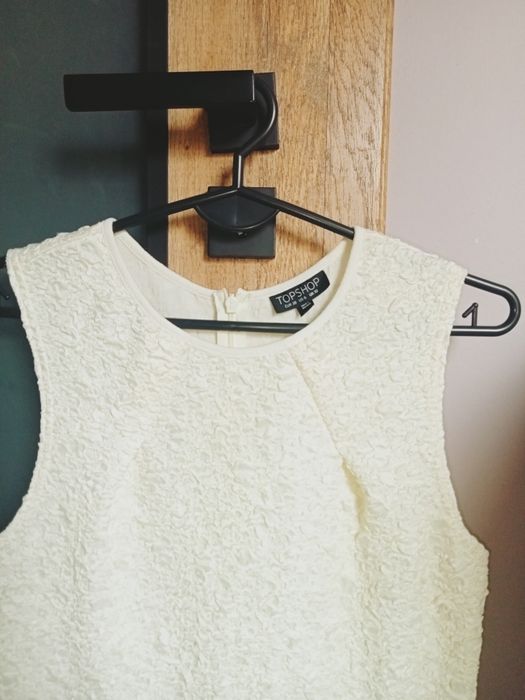 Top Shop sukienka komunia ślub wesele chrzciny kremowa r.M