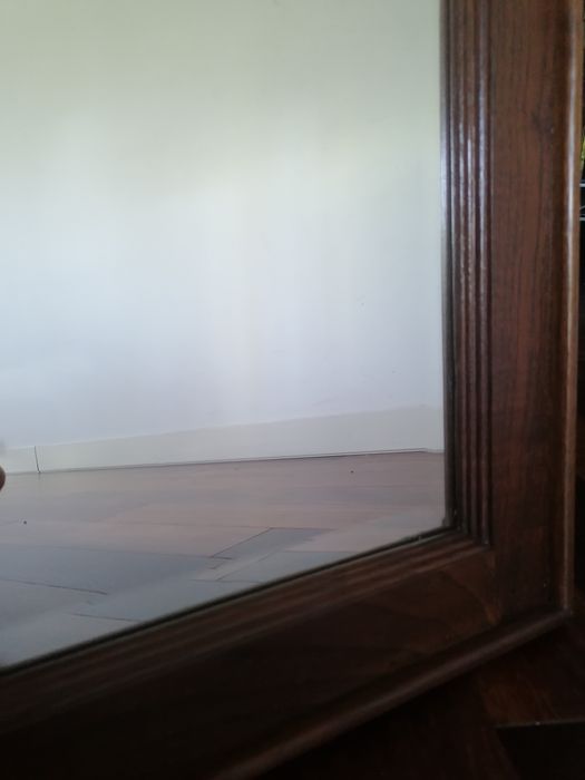 Espelho antigo em madeira