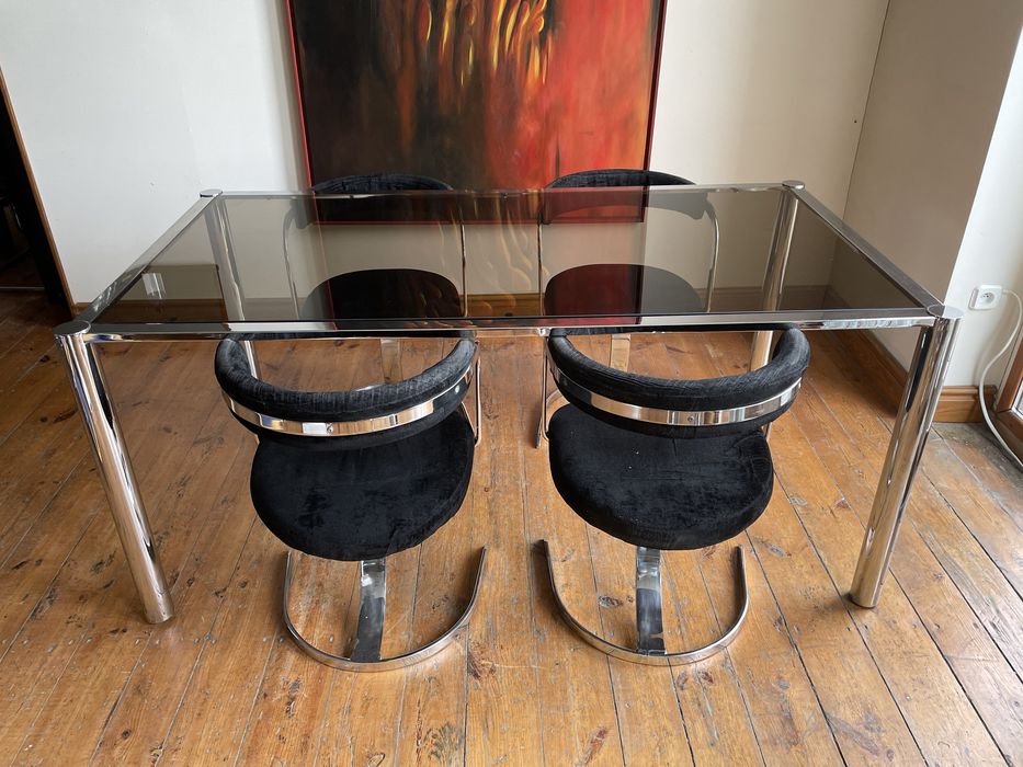 Boris Tabacoff krzesło do jadalni. Mid century modern