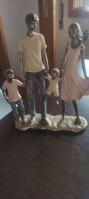 Peça decoração casal e filhos
