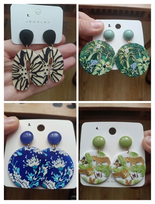 Nowe kolorowe kolczyki