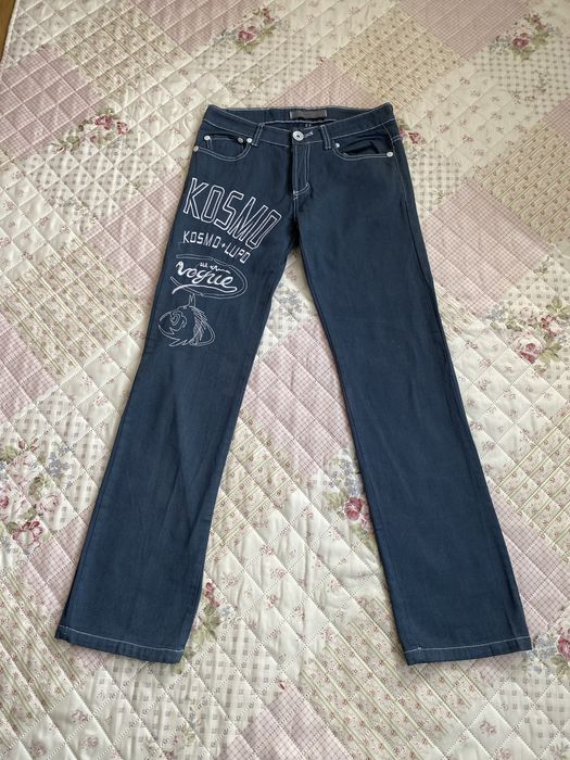 Niebieskie jeansy proste S 36 kosmo