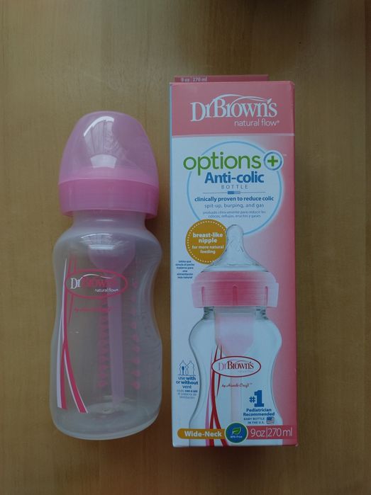 Butelka antykolkowa Dr Brown's option plus szeroka 270ml